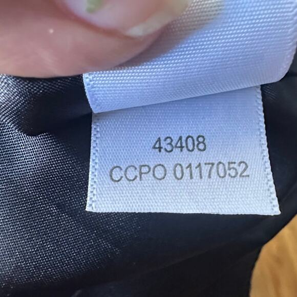 Chadwicks Black Sleeveless Sheath Dress Floral Embroidered Neckline 4P - Picture 8 of 8